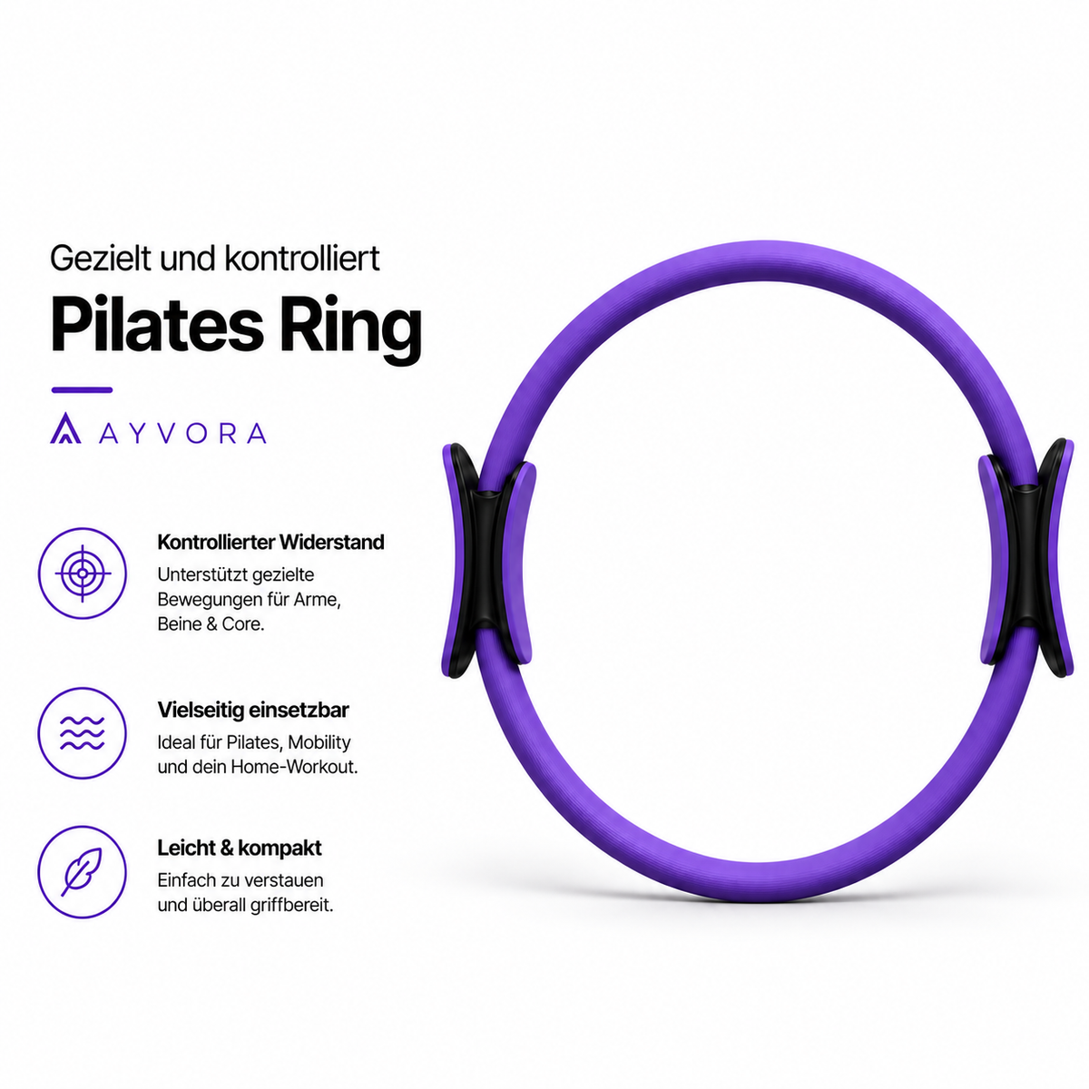 AYVORA Pilates Set für Zuhause | 16er oder 7er Set